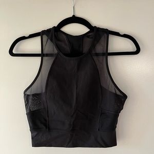 lululemon mesh crop workout tank